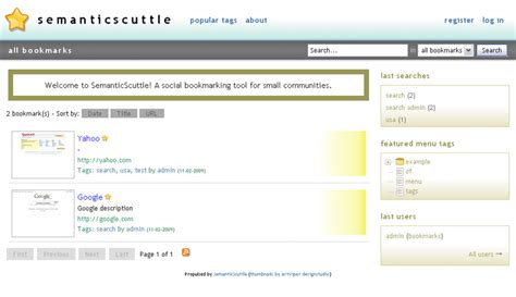 SemanticScuttle » Store, share and tag your favourite links.